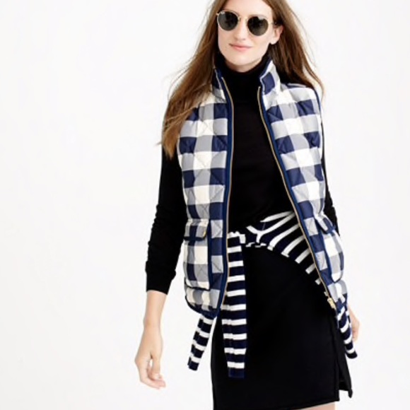 J. Crew Jackets & Blazers - J. Crew excursion quilted vest buffalo check XXS